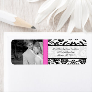 Votre Mariage photo Vintage rose Damask