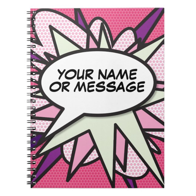 Votre message Allocution Bubble Rose Comique Livre (Devant)