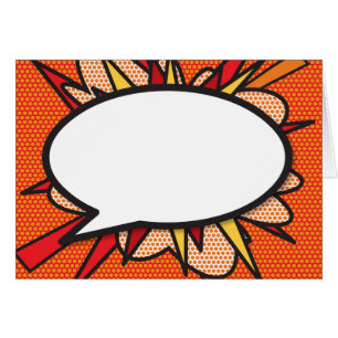 Votre message Voix Bubble Amusant Retro Comique Li