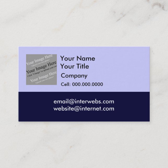 Votre Modèle de carte San Serif Carré personnalisé (Devant)