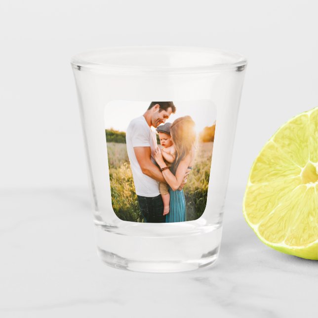 Votre Modèle de verre de tir arrondi photo (Devant)
