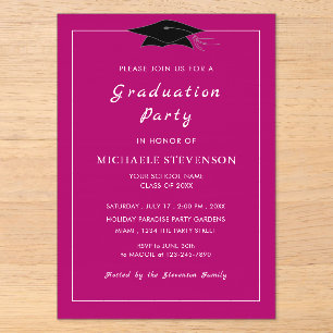 Votre modèle d'invitation de remise de diplôme en