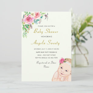 Votre Modèle Invitation Baby shower Design Cute