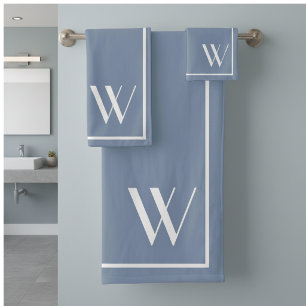 Votre monogramme en couleur denim délavé