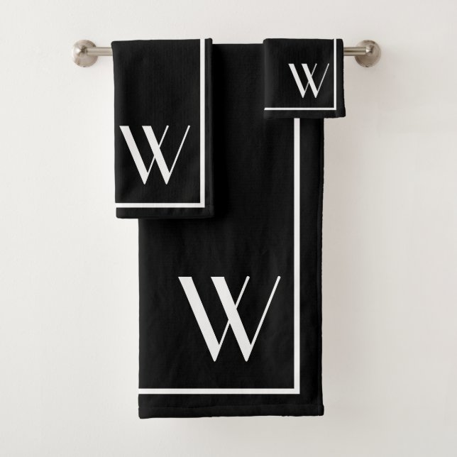 Votre monogramme en noir et blanc (En situation)