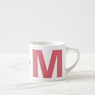 Votre monogramme et nom espresso mug