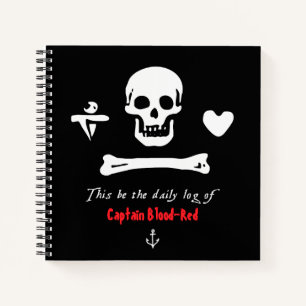 Votre nom Capitaine Pirate Journal quotidien