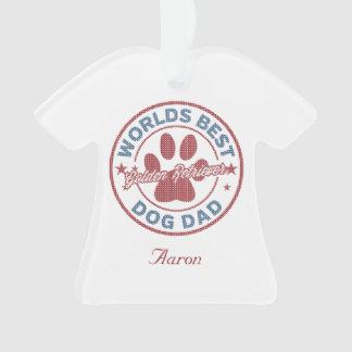 Votre nom Chien Papa Golden Retriever Doux moche