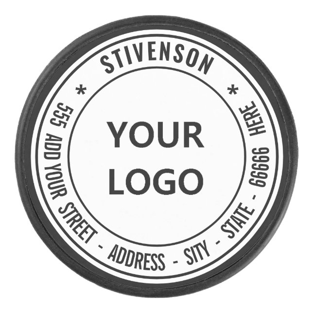 Votre nom de logo Adresse ou le texte personnalisé (Devant)