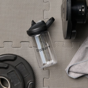 Votre nom Modern Masculine Bouteille d'eau