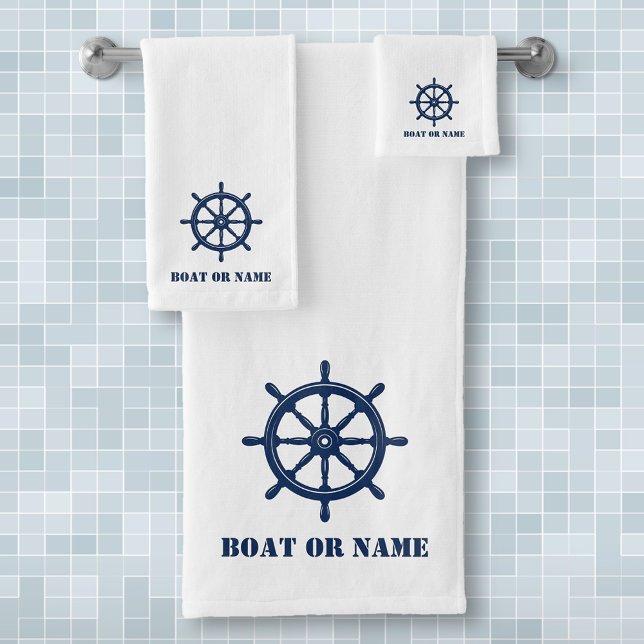 Votre nom ou bateau Navires nautiques Roue (Créateur téléchargé)