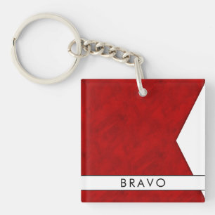 Votre nom + Signal Nautique Drapeau B Bravo