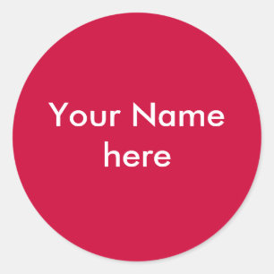 Votre nom Sticker rouge