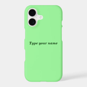 Votre nom sur étui de téléphone vert clair