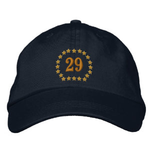 Votre numéro Année Étoiles d'âge Casquette brodé
