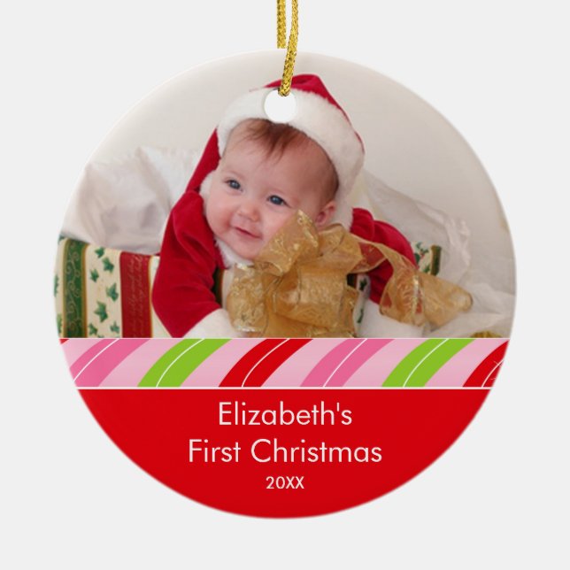 Votre ornement de Noël de cadre de photo (Devant)