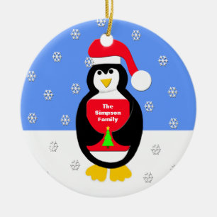Votre ornement de Noël de famille — Pingouin