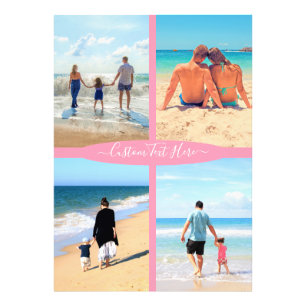 Votre photo Collage Impression photo avec texte pe