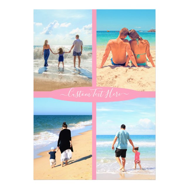 Votre photo Collage Impression photo avec texte pe (Devant)