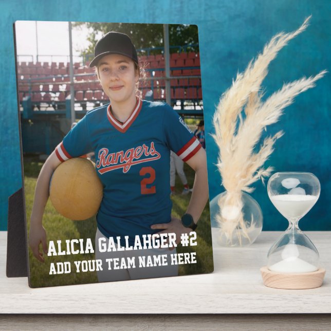 Votre photo de sport | Plaque personnalisée (Côté)