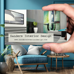 Votre photo Design d'intérieur moderne Carte de vi