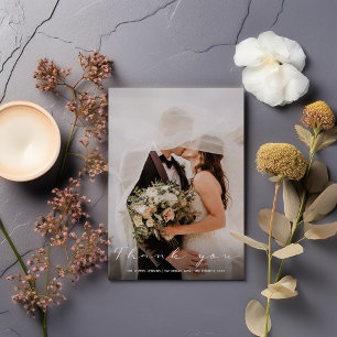 Votre photo mariage, carte de remerciements