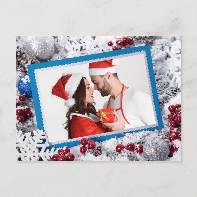 Votre photo personnalisée carte postale de Noël (Devant)