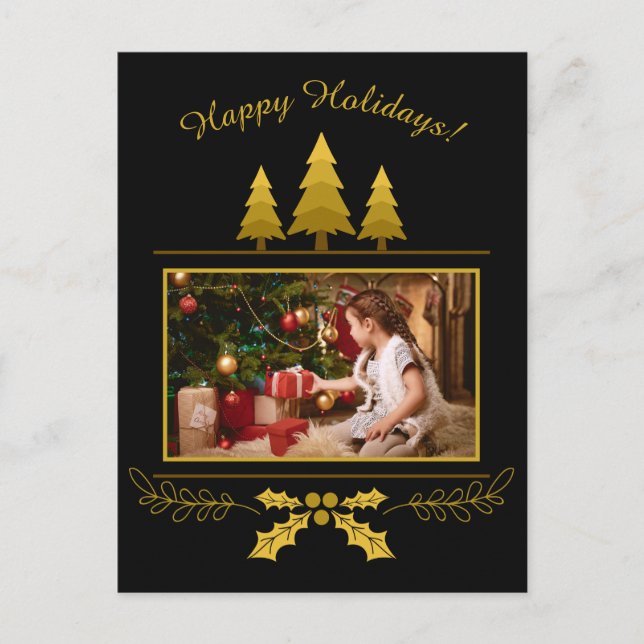 Votre photo personnalisée carte postale de Noël (Devant)