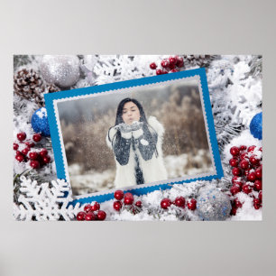 Votre photo personnalisée poster de Noël
