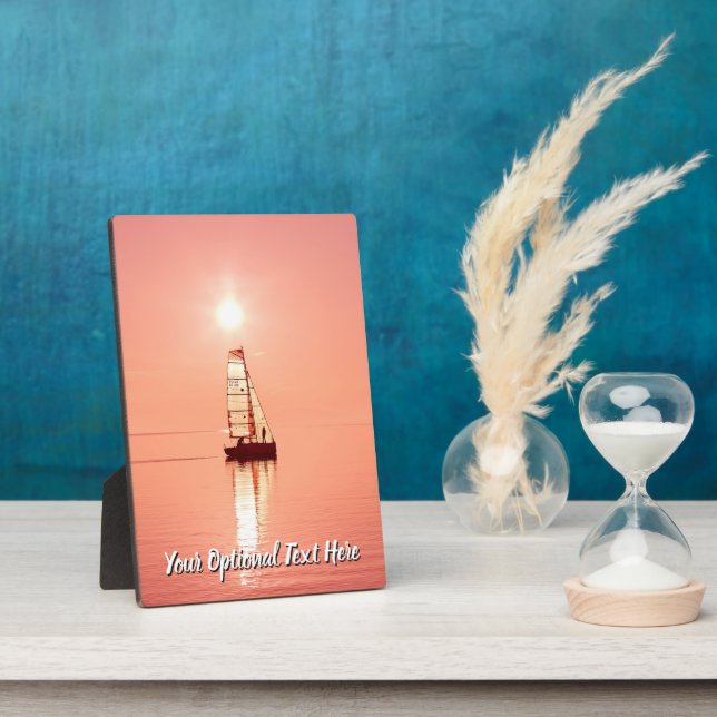 VOTRE PHOTO & TEXTE plaque personnalisée (Côté)