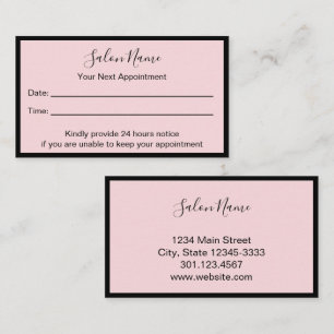 Votre prochain rendez-vous Salon de beauté rose pâ