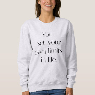 Votre propre limite le Sweatshirt de base des femm