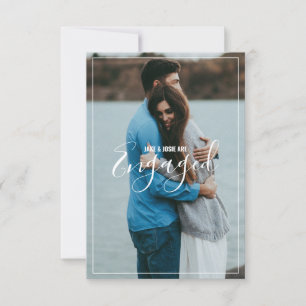 Votre propre photo, faire-part fiançailles/invitat