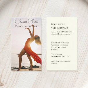 Votre propre professeur de danse photo Carte de vi