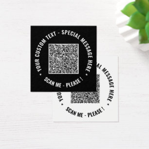 Votre QR Code Info Texte Couleurs personnalisées C