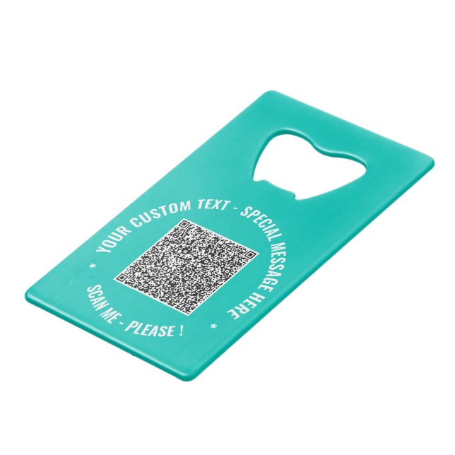 Votre QR Code personnalisé Texte et couleurs Ouver (Dos Angle)