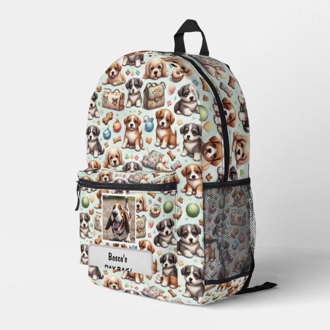 Votre sac de jour personnalisé pour chiens (Coin arrière droit)