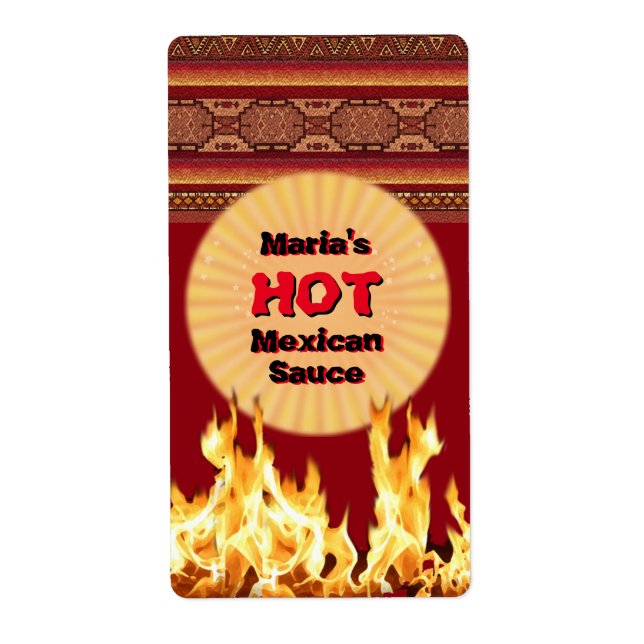 Votre Sauce chaude mexicaine (personnalisable) (Devant)