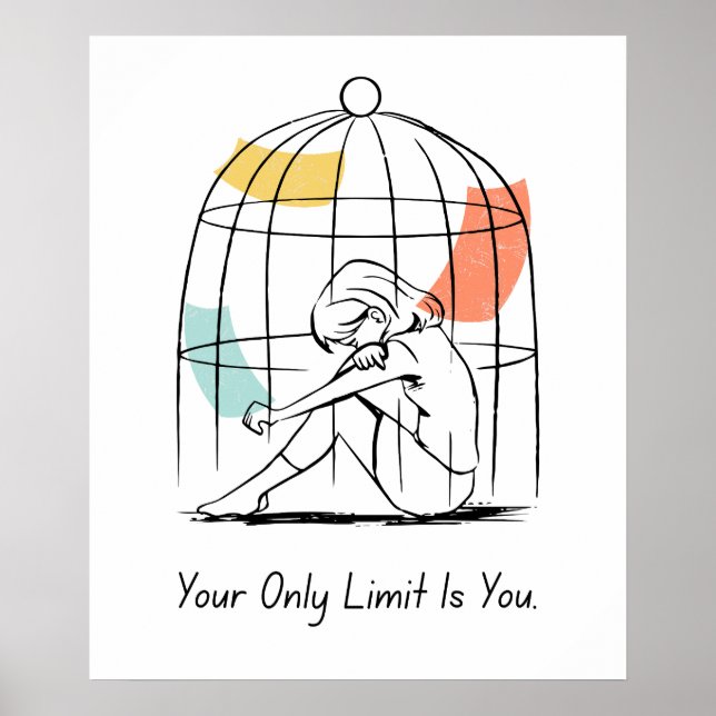 Votre Seule Limite Est Vous - Poster Motivationnel (Devant)