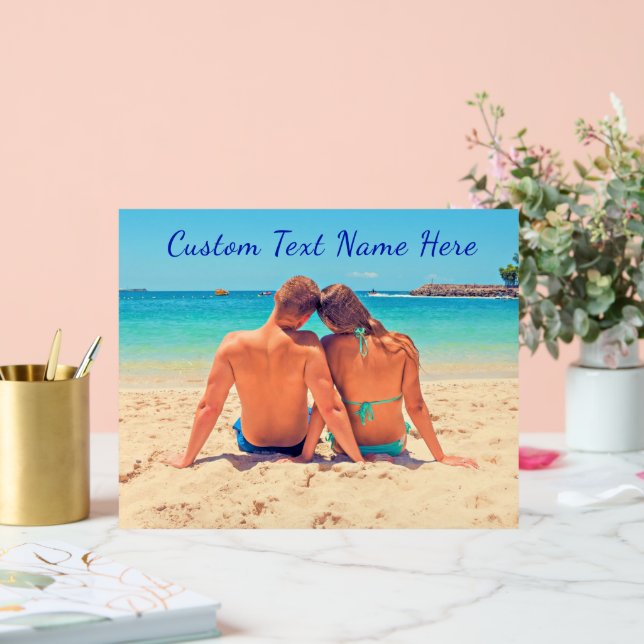 Votre signature acrylique photo préférée avec text (Mariage)