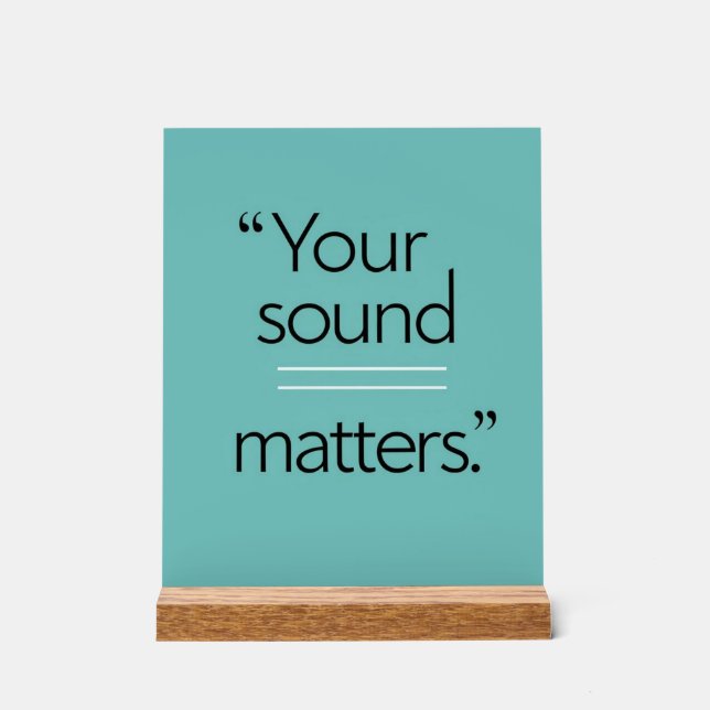 Votre Sound Matters, option 2 (Recto)