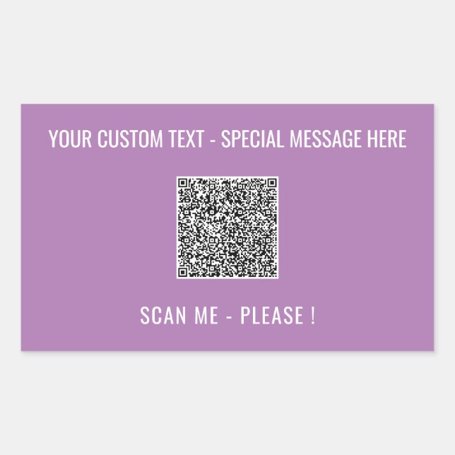 Votre Sticker d'informations d'analyse de code QR  (Devant)