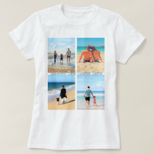 Votre T-shirt Collage photo avec texte personnalis