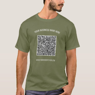 Votre T-Shirt d'affaires QR Code Scan et texte per