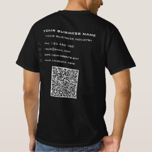 Votre T-Shirt d'affaires QR Code Scan et texte per