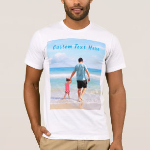 Votre T-shirt photo personnalisé avec texte person