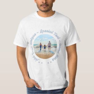 Votre T-shirt photo personnalisé avec texte person