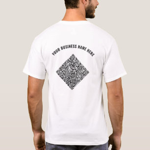 Votre T-shirt professionnel de code QR avec texte 