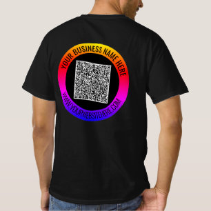 Votre T-shirt professionnel QR Code et texte perso