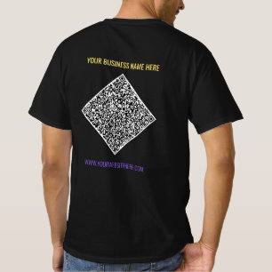Votre T-Shirt promotionnel de code QR Scan texte p